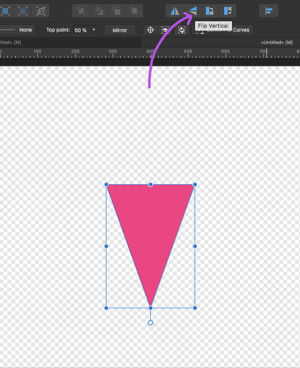 affinity designer ice cream cone flip