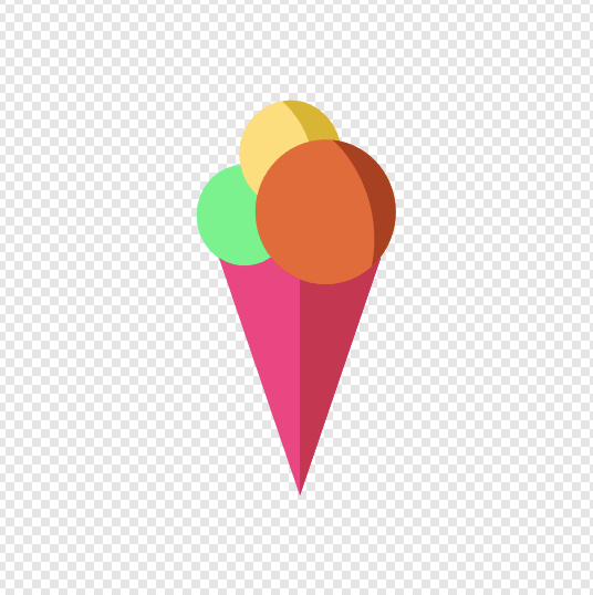 affinity designer ice cream another scooped crescent clip