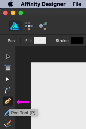 affinity designer pen tool