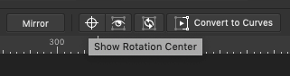 affinity designer show rotation center