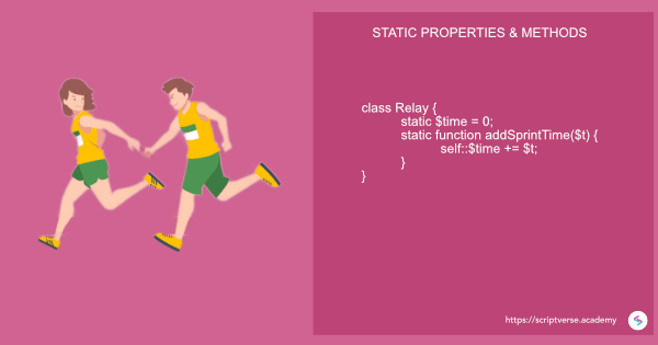 static properties methods